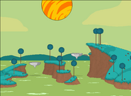 Planet Namek second early design, used in v0.7.