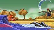Captain Falcon 5.png (114 KB) Captain Falcon next to Kirby, who is using Falcon Punch on Sand Ocean.