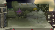 Koffing using smoke on Naruto, on Fourside.