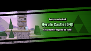 Hyrule Castle's unlock notice.