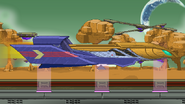 Sand Ocean's third early design used from Beta 1.3 to 1.3.1.2. The only difference between this design and the new one is the brightness of the Falcon Flyer's colors.