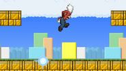 Mario doing the Super Jump Punch.