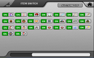 The items switch screen of demo v0.8b.