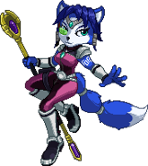 An early artwork for Krystal used in Beta 1.2's development.
