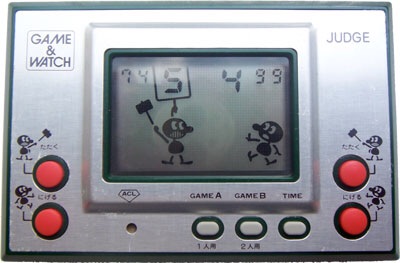 Nintendo Game & Watch Green Judge IP-05 Handheld 1980 from