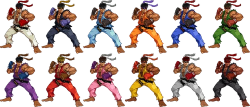 SSF2 Ryu Costumes