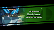 Metal Cavern's unlock message.