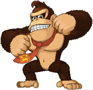 Donkey Kong's second artwork, used in v0.9a.