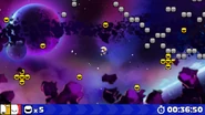 Jam floating idly near the center of the level.