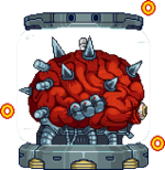 Mother Brain surrounded by Rinkas in Super Smash Flash 2.