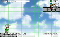 The Stage Builder menu in .