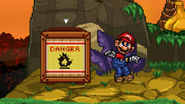 Mario next to the Blast Box, on Jungle Hijinx.