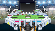 Pokémon Colosseum's fourth design in SSF2, never released publicly. Note the appearance of the Poké Ball on the main platform.