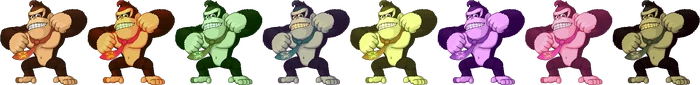 SSF2 Donkey Kong Costumes