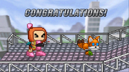 Bomberman's congratulations screen on All-Star mode.