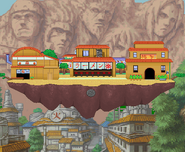 Hidden Leaf Village's first early design, which is used from demo v0.6 to v0.8a in SSF2.