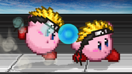 Kirby's version of the move being charged.