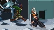 Link battling Ichigo.