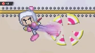 Bomberman breaking the target.png (78 KB) Bomberman breaking a target on Level 3.