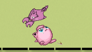 Gligar attacking Jigglypuff on Flat Zone +.