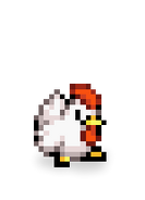 Cucco's first early design in Super Smash Flash 2, used from v0.7 to v0.9b.