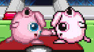 Two Jigglypuff using Pound.