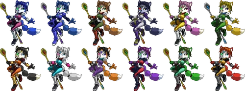 SSF2 Krystal Costumes