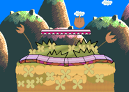 Yoshi's Island's second early design, which is Super Smash Bros. Brawl's design, which was never used in SSF2.