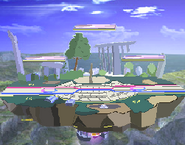 A resized, outline-less Battlefield rendition from the second Smash Flash DOJO!!!. It was never used in-game.