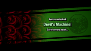 Devil's Machine's unlocking notice.