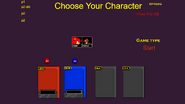 The character selection screen used in SSF Demo