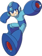 Mega Man's first early art, used from v0.5a to v0.8b. Taken from Rockman Complete Works.