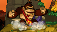 Donkey Kong after ending Hand Slap on Jungle Hijinx.