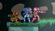 Samus's various taunts on Crateria.