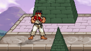 Ryu taunting on Hyrule Castle.