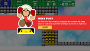 Fury's screen prompt in the Tutorial level in Yeah Jam Fury: U, Me, Everybody!.