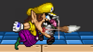 Wario bitting Fox.