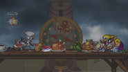 Chibi-Robo using his side special move on the stage.