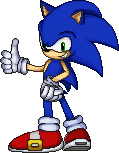 Sonic's fourth artwork, used in demo v0.9a.