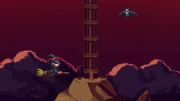 Ganon's bat form (seen on the right) in the background of ' Dark World variant.