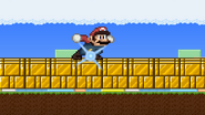 Mario about to do the Super Jump Punch.