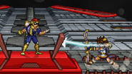 Captain Falcon 2.png (47 KB) Captain Falcon standing while Pit uses Palutena's Bow on him on Meteo Campaigns.