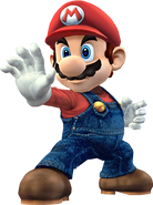 Mario's first early art, used from v0.1a to v0.4b. Taken from Super Smash Bros. Brawl.