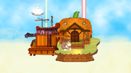 Black Mage standing on the revival platform while an invincible Donkey Kong stays idle.