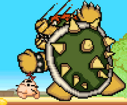 Bowser near Mr. Saturn.