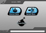 The data menu in demo v0.7.