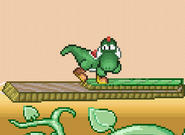 Yoshi taunting.