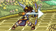 Pit aiming the Palutena Bow