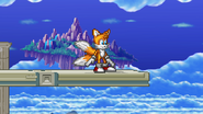 Tails' current design. Idle animation used from Beta 1.0.0 to 1.0.2.