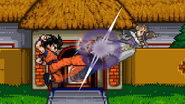 Goku and Zelda using their back aerials.